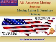 Long Distance Moves Las Vegas| All American Services