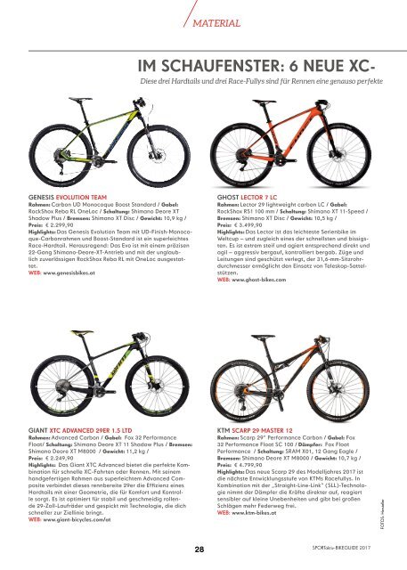 SPORTaktiv Bikeguide 2017