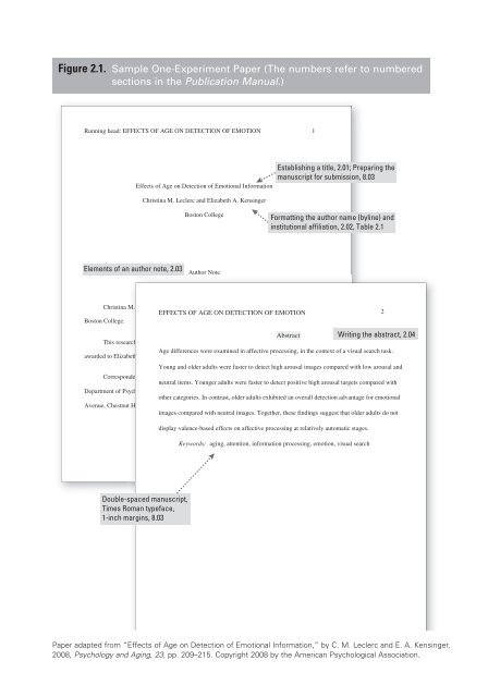 Sample APA Paper - Structure