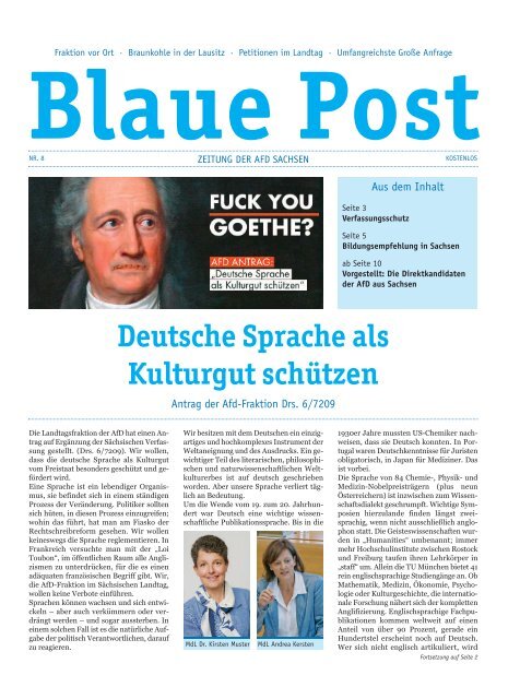 Blaue Post Nr. 8 April 2017