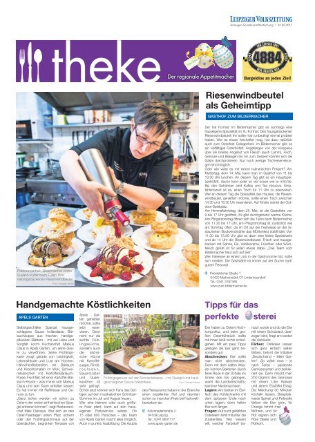 THEKE März 2017 | Der regionale Appetitmacher