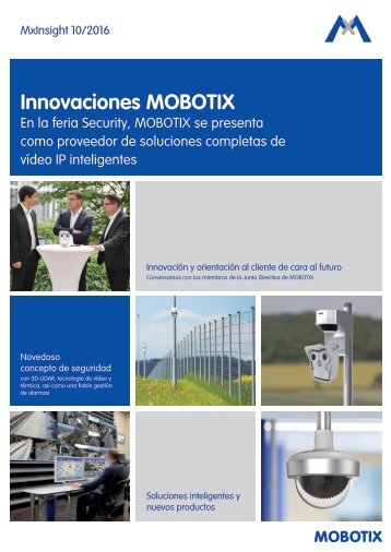 CAMARAS MOBOTIX Novedades MX