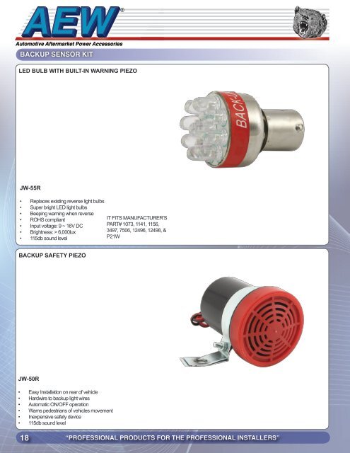 AEW Door Actuator Catalog