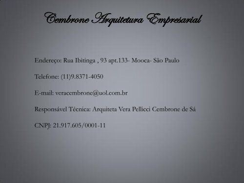 Cembrone Arquitetura Empresarial