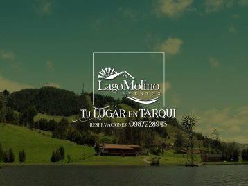 Catálogo Lago Molino Eventos