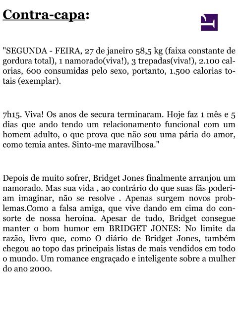 01 O Diário de Bridget Jones