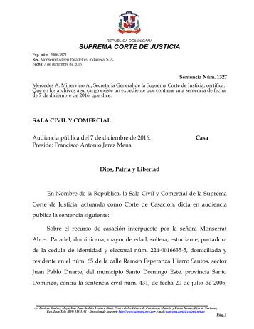 SUPREMA CORTE DE JUSTICIA