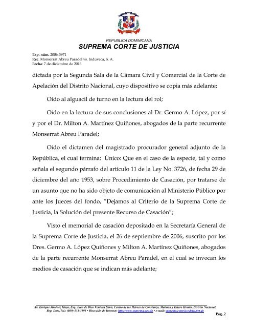 SUPREMA CORTE DE JUSTICIA