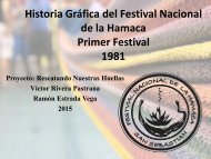 Historia Gráfica del Festival Nacional de la Hamaca 1981