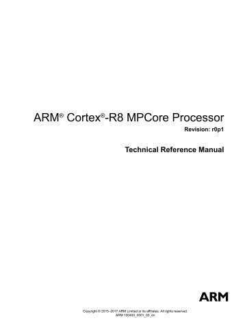 ARM Cortex -R8 MPCore Processor