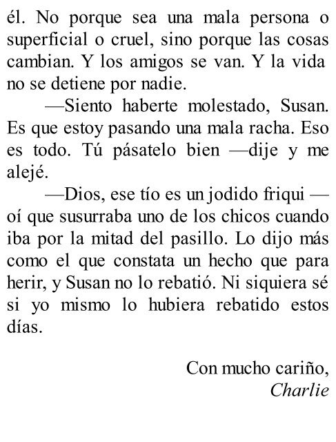 Las ventajas de ser un marginado - Stephen Chbosky