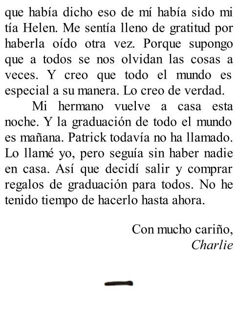 Las ventajas de ser un marginado - Stephen Chbosky