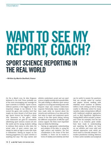 WANT TO SEE MY REPORT COACH?