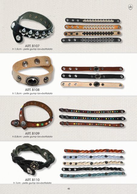 Catalogo cinture e bracciali Vision Look