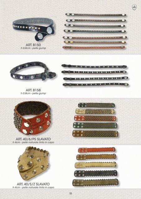 Catalogo cinture e bracciali Vision Look