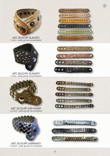 Catalogo cinture e bracciali Vision Look