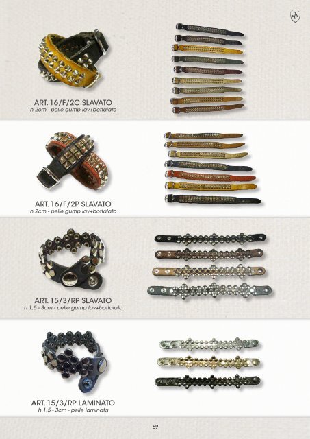 Catalogo cinture e bracciali Vision Look