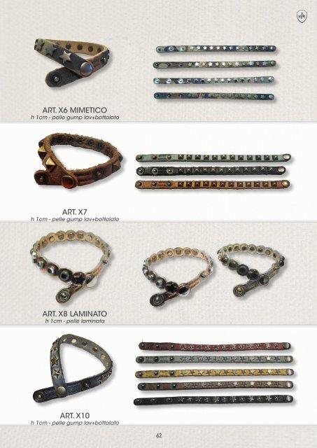 Catalogo cinture e bracciali Vision Look