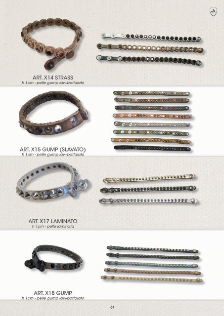 Catalogo cinture e bracciali Vision Look