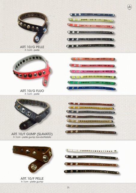 Catalogo cinture e bracciali Vision Look