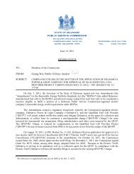 Attachment A - the Delaware Public Service Commission