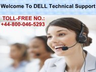 Dell Technical Support Phone Number +44-800-046-5288