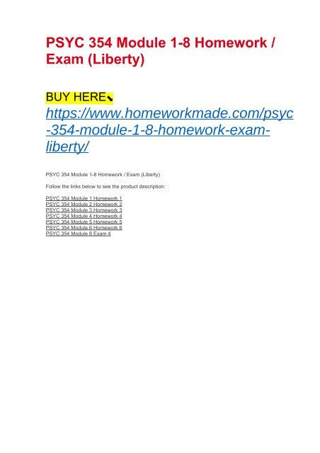 homework 7 psyc 354 homework 7 psyc 354