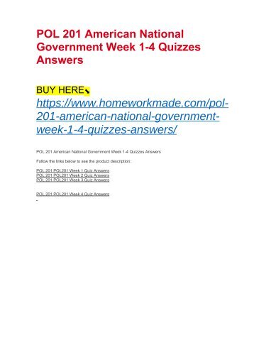 Government homework answers