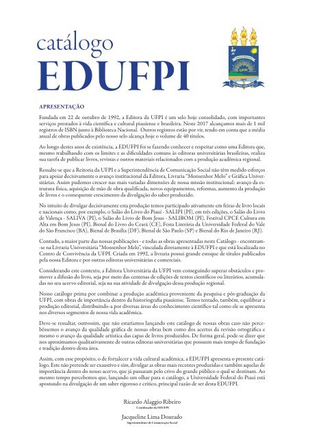 CATALOGO EDUFPI 