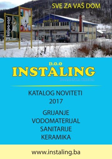 Katalog noviteta 2017 - Instaling d.o.o.