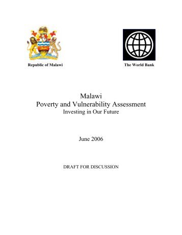 Malawi Poverty and Vulnerability Assessment - Department of ...