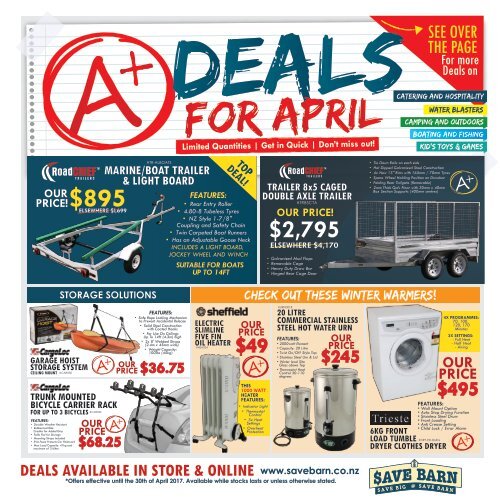 Save Barn April Mailer