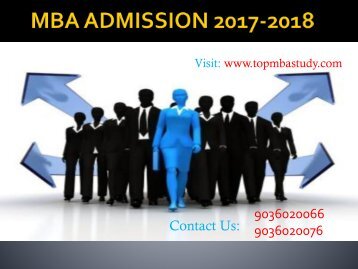 MBA ADMISSION 2017-2018