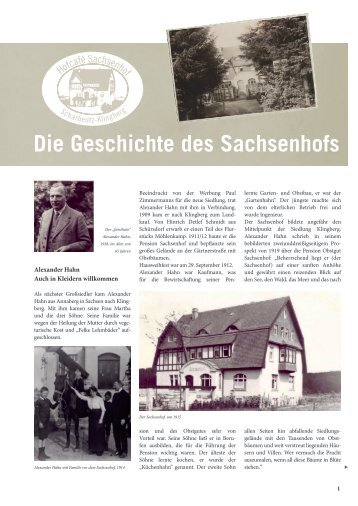 Die Geschichte des Sachsenhofs
