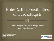 Roles and responsibility of cardiologist