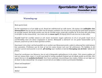 Sportsletter MG Sports Nov 2010x