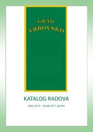 Katalog radova Grada Vrbovskog lipanj 2013. - ožujak 2017. godine