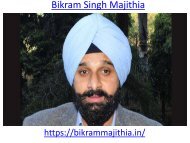 Bikram Singh Majithia