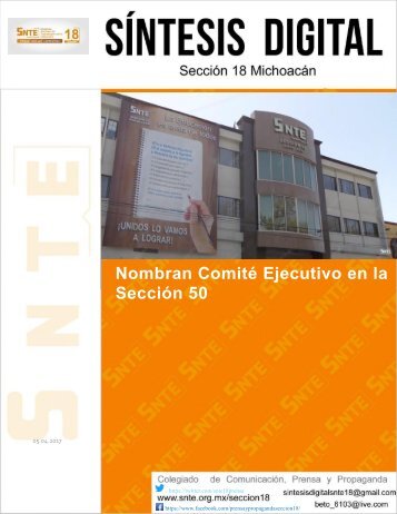 Nombran Comité Ejecutivo en la Sección 50