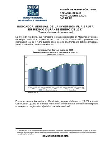 EN MÉXICO DURANTE ENERO DE 2017