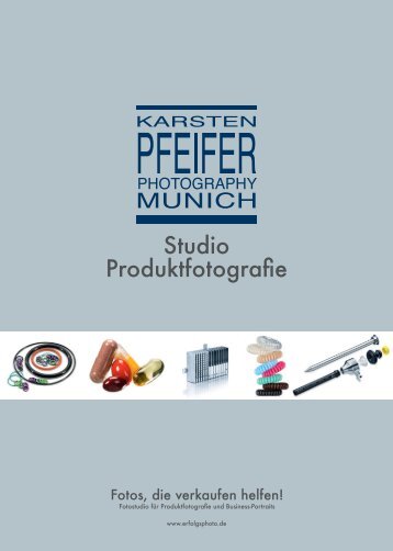 PFEIFER PHOTOGRAPHY • Broschüre für Produktfotografie