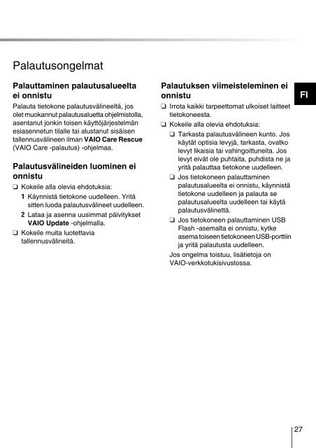 Sony VPCEE4J1E - VPCEE4J1E Guide de d&eacute;pannage Danois