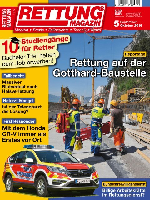 Rettung im Gotthard-Basis-Tunnel