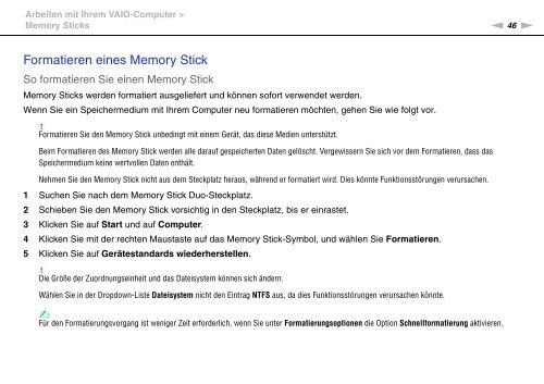 Sony VPCEE4J1E - VPCEE4J1E Mode d'emploi Allemand