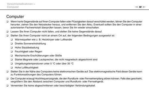 Sony VPCEE4J1E - VPCEE4J1E Mode d'emploi Allemand