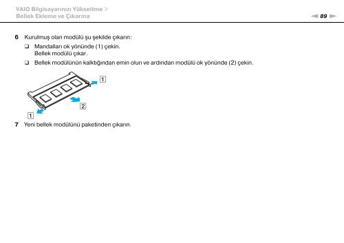 Sony VPCEE4J1E - VPCEE4J1E Mode d'emploi Turc