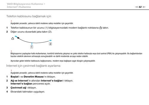 Sony VGN-FW41E - VGN-FW41E Mode d'emploi Turc