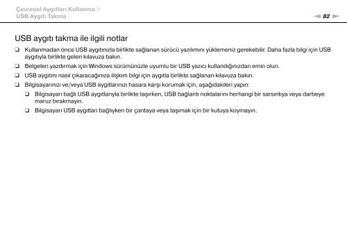 Sony VGN-FW41E - VGN-FW41E Mode d'emploi Turc