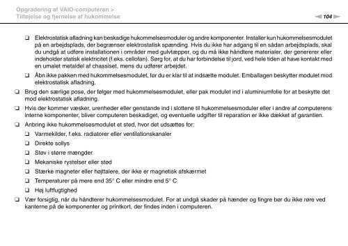 Sony VGN-FW41E - VGN-FW41E Mode d'emploi Danois