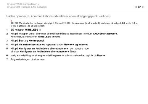 Sony VGN-FW41E - VGN-FW41E Mode d'emploi Danois